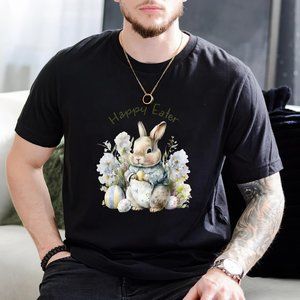 1s And 1l Sibling Matching Boys Girls Unisex Easter Bunny T-shirt